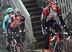 Andy Schleck in der Spitzengruppe w�hrend der 4. Etappe der Tour de Romandie 2007